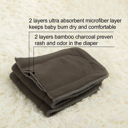 Bamboo Charcoal Nappy Inserts - Thrive & Baby