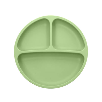 Baby Silicone Suction Cup Bowl Cute Bear Design Macaron Color 100% Food Grade Silicone BPA Free Double plate design for meals - Thrive & Baby