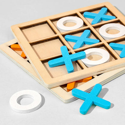 Montessori Play Game Wooden Toy Mini Chess Interaction Puzzle Training Brain Learing Early Educational Toys For Children Kids - Thrive & Baby