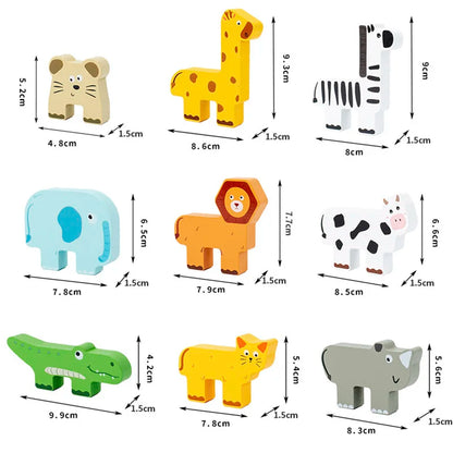 Wooden Animal Stacking Toy - Thrive & Baby