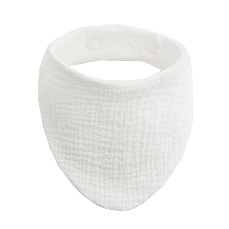 Baby Bibs Organic Cotton Muslin Scarf Burp with for Triangle Gauze Water Absorb Bandana for Boys Girls - Thrive & Baby