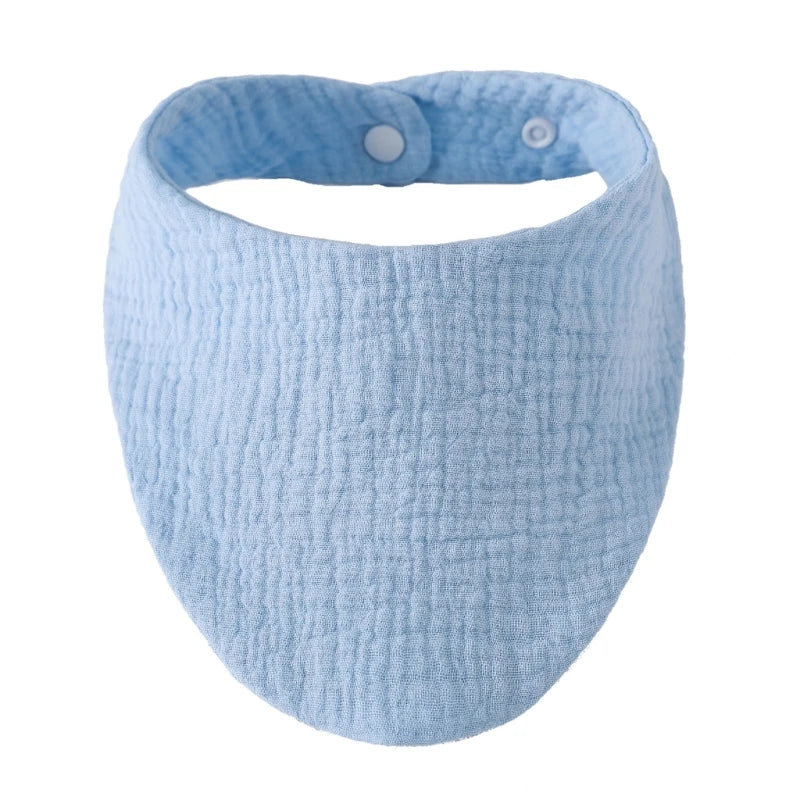Baby Bibs Organic Cotton Muslin Scarf Burp with for Triangle Gauze Water Absorb Bandana for Boys Girls - Thrive & Baby