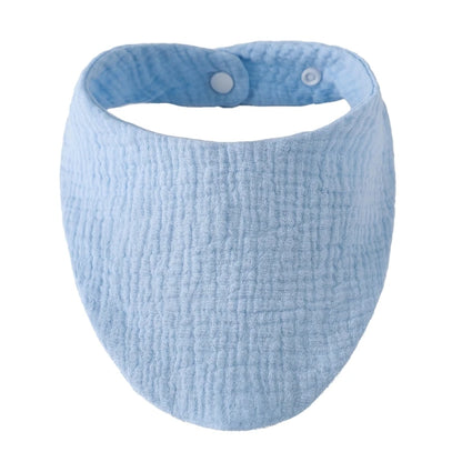 Baby Bibs Organic Cotton Muslin Scarf Burp with for Triangle Gauze Water Absorb Bandana for Boys Girls - Thrive & Baby