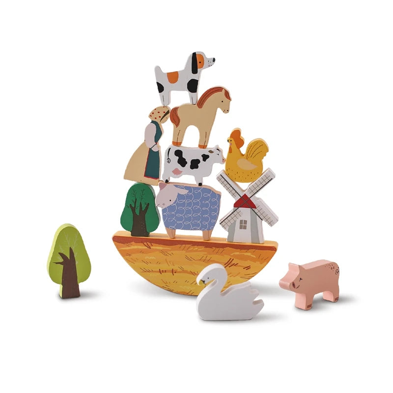 Montessori Game 1Set Of Farm Simulated Wooden Children's Toys Educational Toy Baby Room Decoration Desktop Furnishings Baby Gift - Thrive & Baby