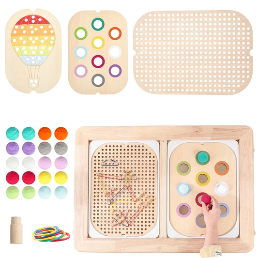 Montessori Sensory Tray Board Game,Early Educational Toys for Children Fine Motor skill Training Toys Sort Sensory Baby Toy Gift - Thrive & Baby