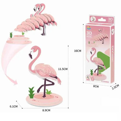 Montessori Educational Toy Set, DIY 3D Paper Model Assembly Animal Puzzle, Exciting Learning Play for Boys and Girls - Thrive & Baby