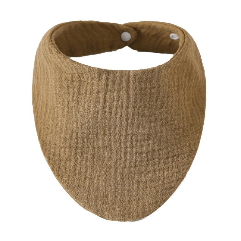 Baby Bibs Organic Cotton Muslin Scarf Burp with for Triangle Gauze Water Absorb Bandana for Boys Girls - Thrive & Baby