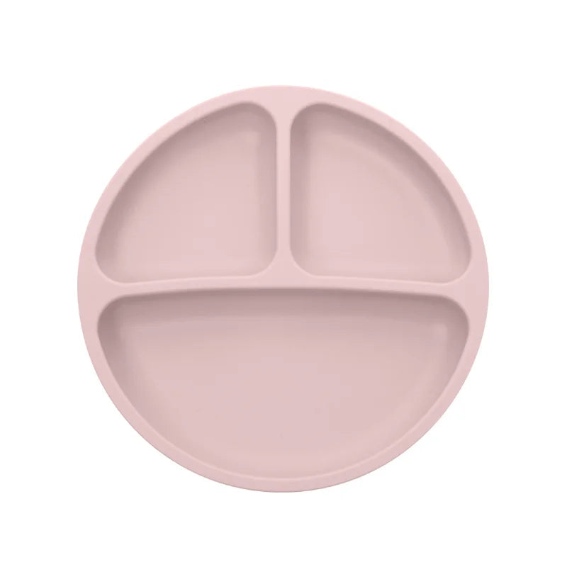 Baby Silicone Suction Cup Bowl Cute Bear Design Macaron Color 100% Food Grade Silicone BPA Free Double plate design for meals - Thrive & Baby