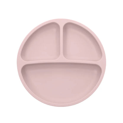 Baby Silicone Suction Cup Bowl Cute Bear Design Macaron Color 100% Food Grade Silicone BPA Free Double plate design for meals - Thrive & Baby